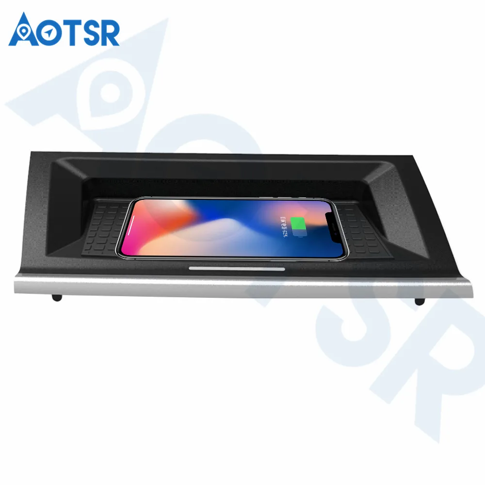 Aotsr Wireless car charger for BMW 218i 2016-2019 Intelligent Infrared Fast Wirless Charging Car Phone/LG/Sangsum/Nokia |