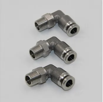 

tube size 10mm-3/8 PT thread pneumatic stainless steel 316 push in swivel elbow fitting