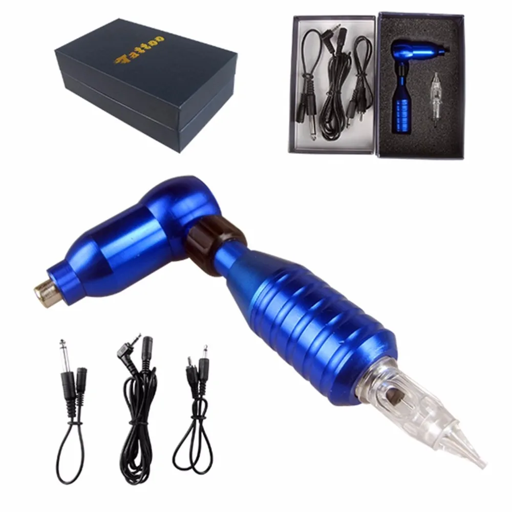 

Stylish No Noise Tattoo Machine Aluminum Alloy Lightweight Tattoo Gun Motor Audio Interface Makeup For Body Eyebrow Art Tool