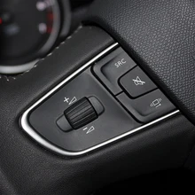 Декоративная накладка на руль автомобиля из нержавеющей стали, наклейки для peugeot 408 508