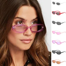 Модные солнцезащитные очки унисекс в мелкой оправе в винтажном стиле в стиле ретро; солнцезащитные очки неправильной формы# SMT0416