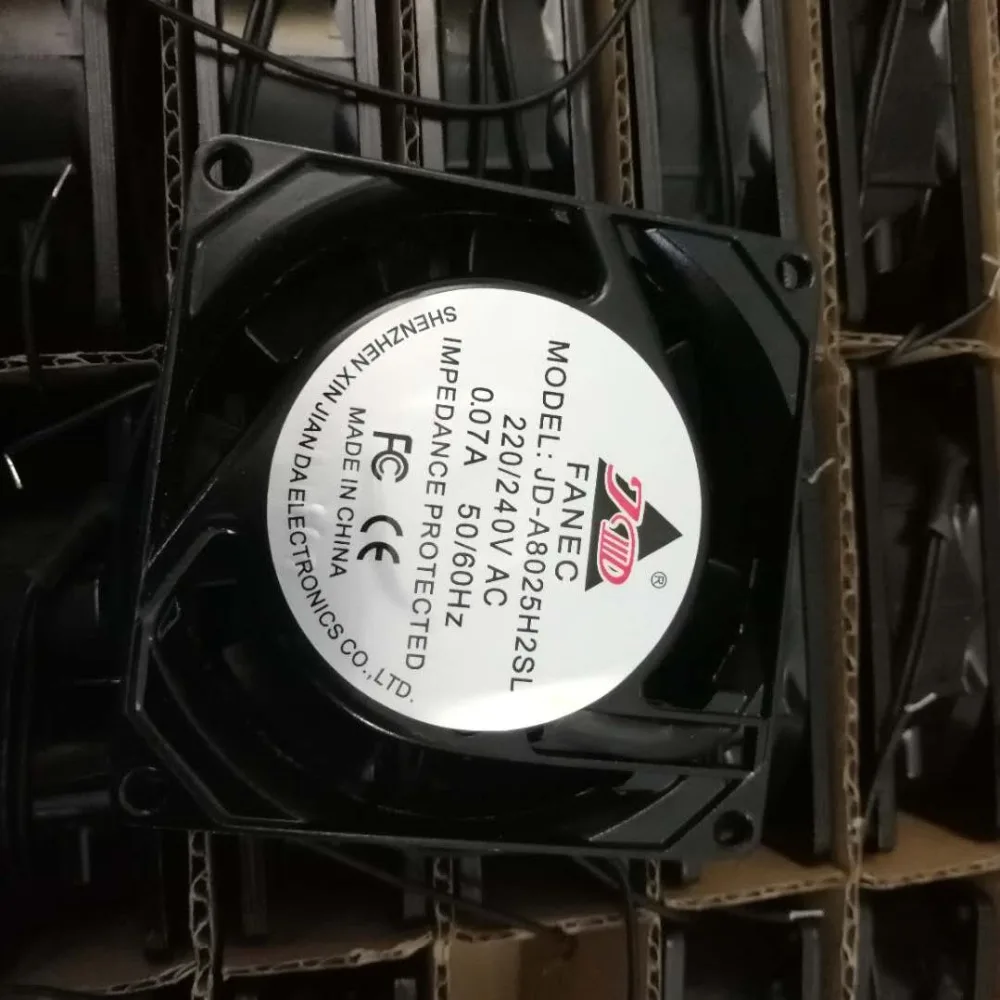 

Нидек JD-A8025H2SL 80X80X25MM 220V/240V 0.07A 8CM