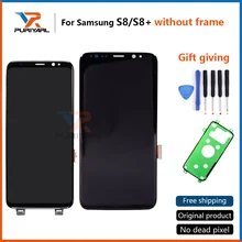 Фотография 10pcs Original LCD Display for Samsung Galaxy S8 G950 S8 Plus G955 With Touch Screen Digitizer Assembly No Frame Free Shipping