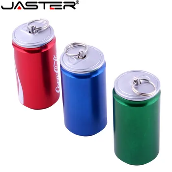 

JASTER New Creative Simulation 4GB pen drive 2.0 memory flash stick 16GB 32GB 64GB beer Can, cola Can, beverage Can model USB