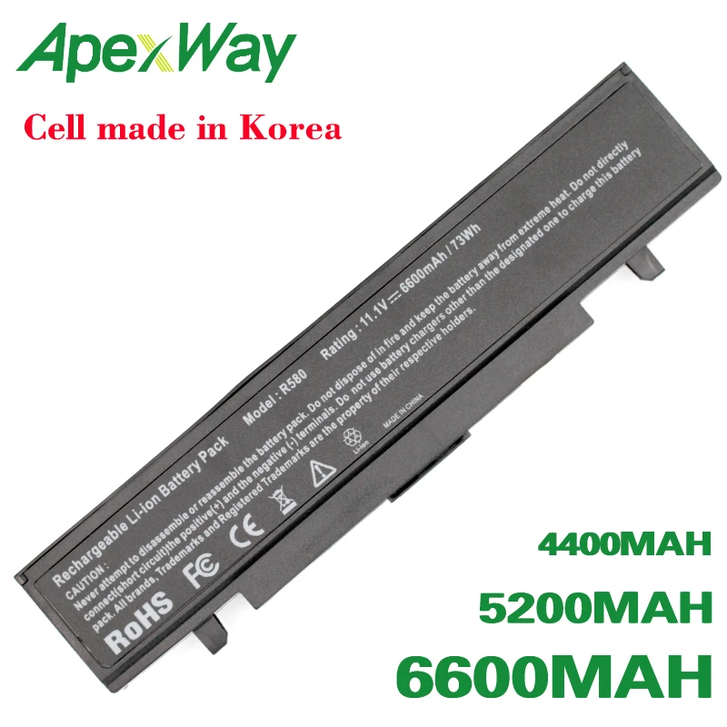ApexWay батарея для samsung R520 R522 R525 R528 R540 R580 R610 R620 R718 R720 R728 R730 R780 RC410 RC510 RC530 RC710 RF411