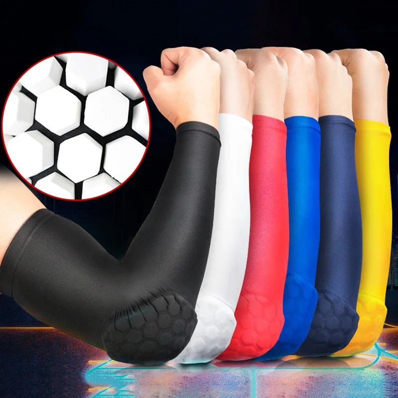 Basketball Sports Crashproof Arm Sleeve Pad Elbow Protective Gear Brace Support