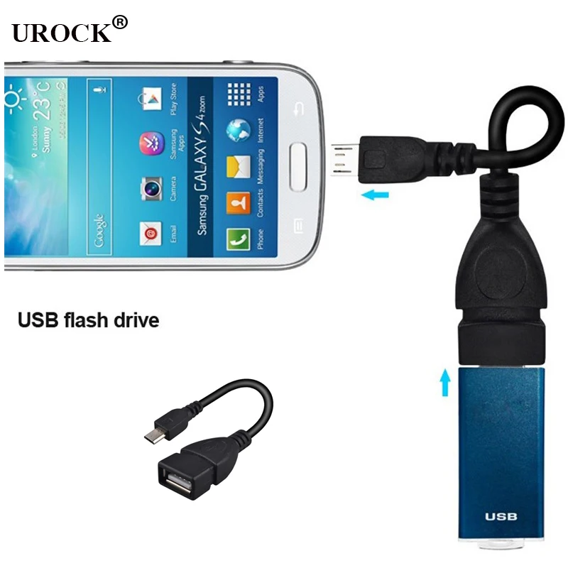 UROCK Micro USB Мужской хост к USB Женский OTG Кабель-адаптер для samsung htc Android JLRJ88-in адаптеры для мобильных телефонов