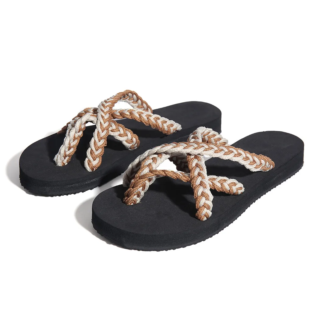 

SAGACE Womens Slippers Summer Beach Shoes Flip Flops Women Summer Designer Ladies Slippers Beach Roman Slippers For Woman Female