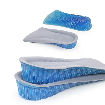 

150PAIRS/LOT Height Shoes Insert Heel Insole Soft Honeycomb Gel Lifts Height Increase Half Insoles Comfortable Shoes Inserts Pad
