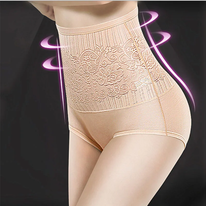 Женские хлопковые трусики Slimgirl Корректирующее белье с завышенной талией женское