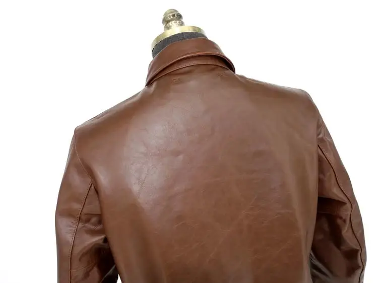 Free shipping.high grade horseskin leather jacket.man claccic A2 style genuine leather coat,vintage fans,Fetal bovine skin sheepskin aviator jacket