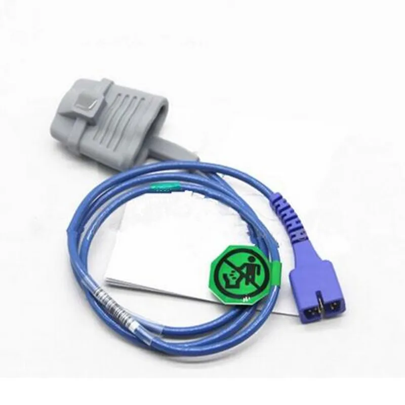 2018 Совместимость с Nellcor DB7 Pin для взрослых мягкий силиконовый датчик Spo2