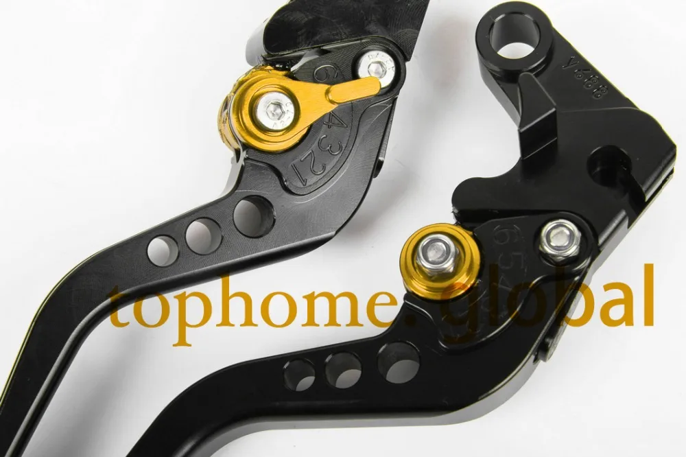 For SUZUKI DL650 V STROM 2004 2010 Short CNC Clutch Brake Levers Black