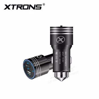 

XTRONS CA/ITR/FMBT01 FM Transmitter Hands-free Call Safety Hammer Wireless Bluetooth Car Charger
