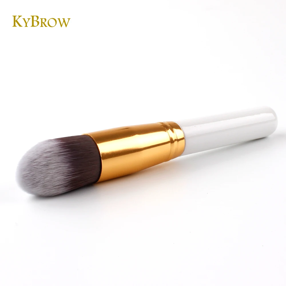 1pcs Tapered Foundation Brush Pointed Kabuki Contour Face Makeup Duo