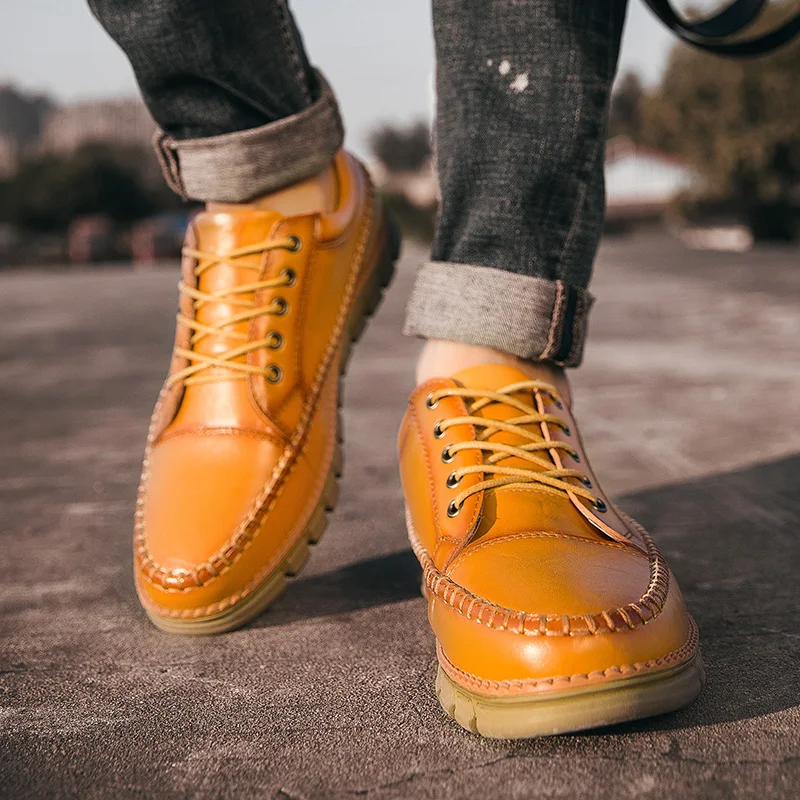 1116 De Lace Qualidade Valstone 2018 red Artesanal Mocassins Andando Vintage Italiana Homens Venda Black Brown1116 Couro Quente Primavera yellow up Sapatos Sapatilhas Do Apartamentos Brown1116 Diárias x1ffq7dI