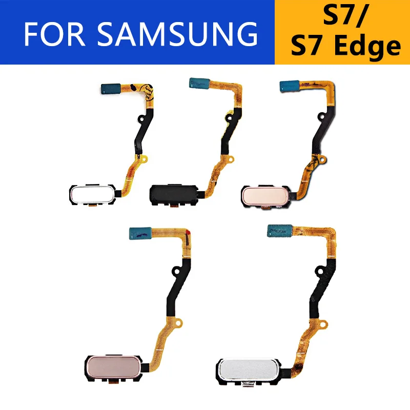 Шлейф для домашнего использования для samsung Galaxy S7 Edge G930 G930F G930V G935A G925S оригинальная задняя кнопка домой шлейф для отпечатков пальцев