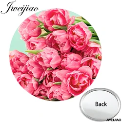 JWEIJIAO Flowers Photos Printed Mini One Side Flat Pocket Mirror Smooth Compact Portable Simple Gift Makeup Vanity Hand Mirrors JWEIJIAO Flowers Photos Printed Mini One Side Flat Pocket Mirror Smooth Compact Portable Simple Gift Makeup Vanity Hand Mirrors