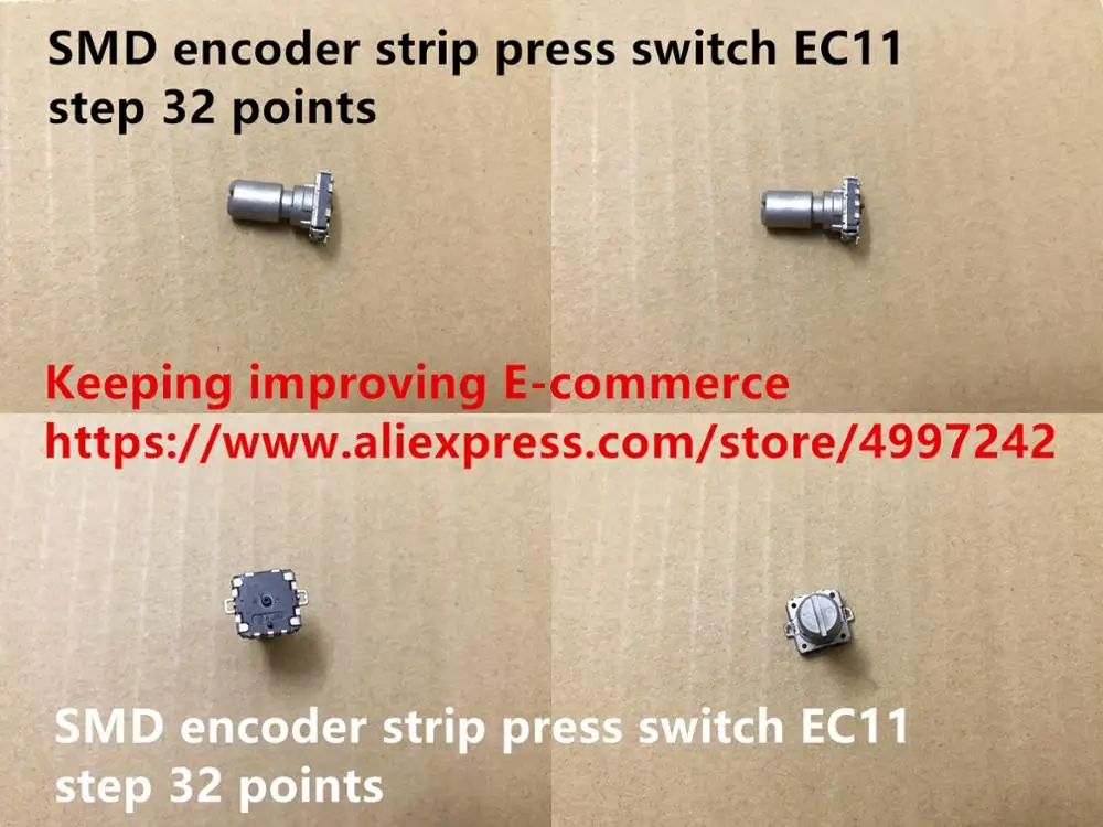 

Original new 100% Japan import SMD encoder strip press switch EC11 step 32 points