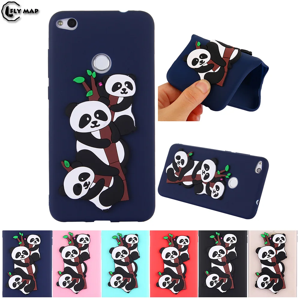 Panda Case for Huawei Honor 8 Lite PRA-LA1 PRA-LX1 PRA-TL10 Soft Silicone protective phone Cover for Honor 8 Lite PRA LX1 LA1