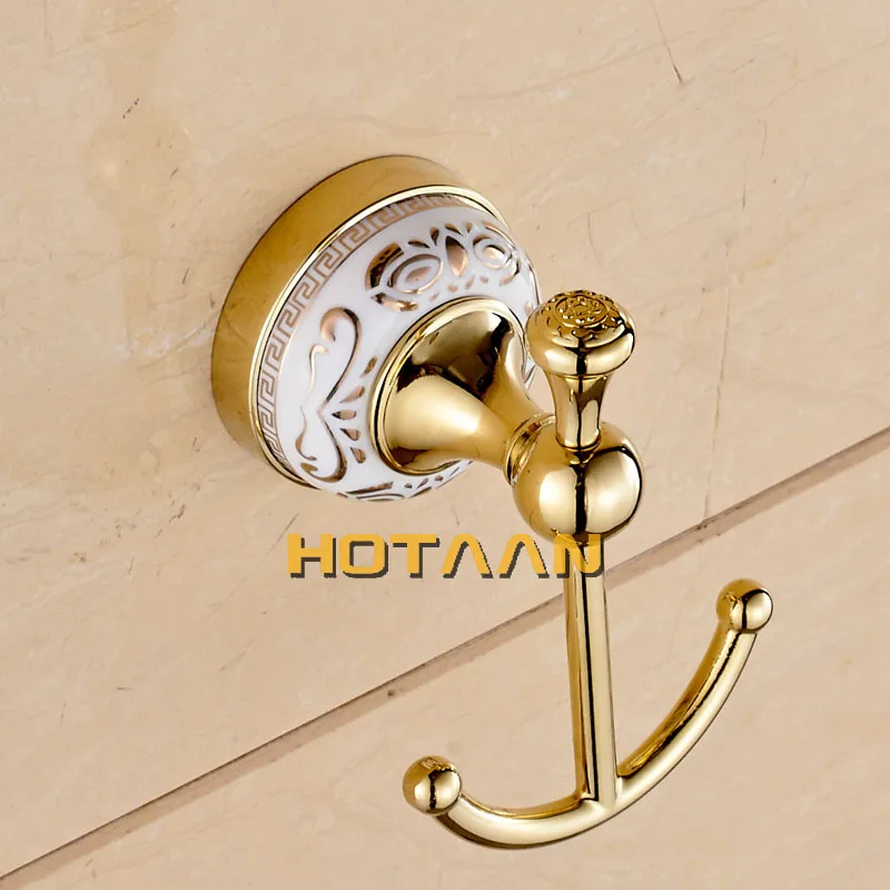 Stainless Steel + ceramic Bathroom Accessories Paper Holder Towel Bar Soap basket bathroom sets YT-10200-5