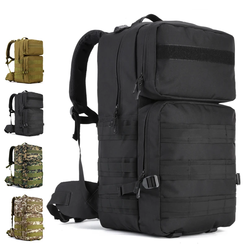 High capacity Outdoor font b Backpack b font 55L Nylon Camo font b Tactical b font