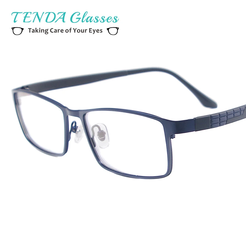 Мужские прямоугольные солнцезащитные очки, полная оправа, модные очки для линз по рецепту