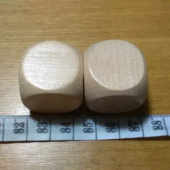 

Free Shipping 10PCS 6-sided 25mm Wooden Dice Blank Dice Can Be DIY Carved By Yoursef For Boardgame And Other Game Accessories