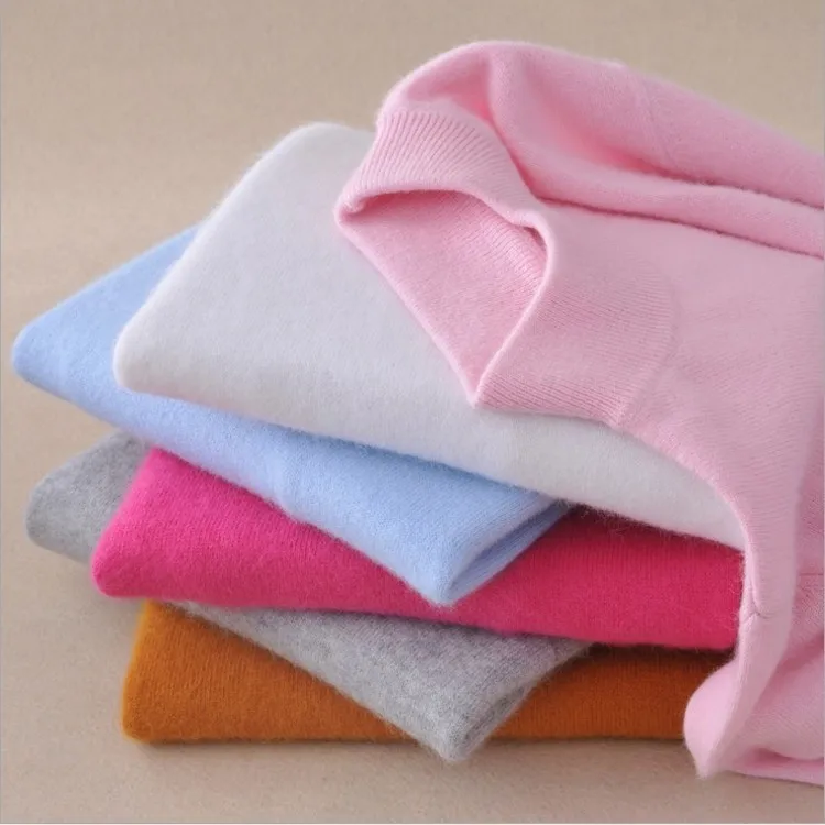 2022 Autumn Winter Cashmere Sweater Women Solid Color Knitted Turtleneck Pullover Jumper Female Pull Femme Hiver Jersey Sweaters