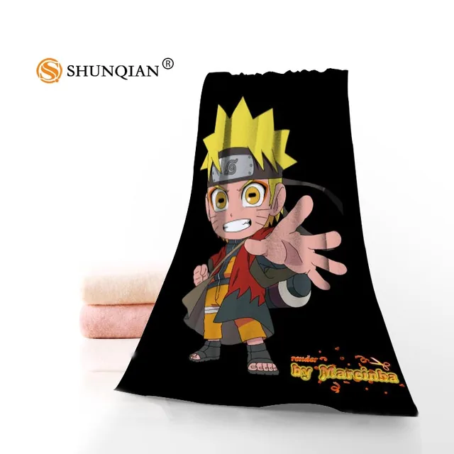 New Custom Naruto Anime Towel Printed Cotton Face/Bath Towels