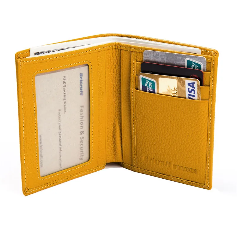Genuine Leather RFID Blocking Wallet for Women Stop Electronic Pick Pocketing Credit Card Protector (6)