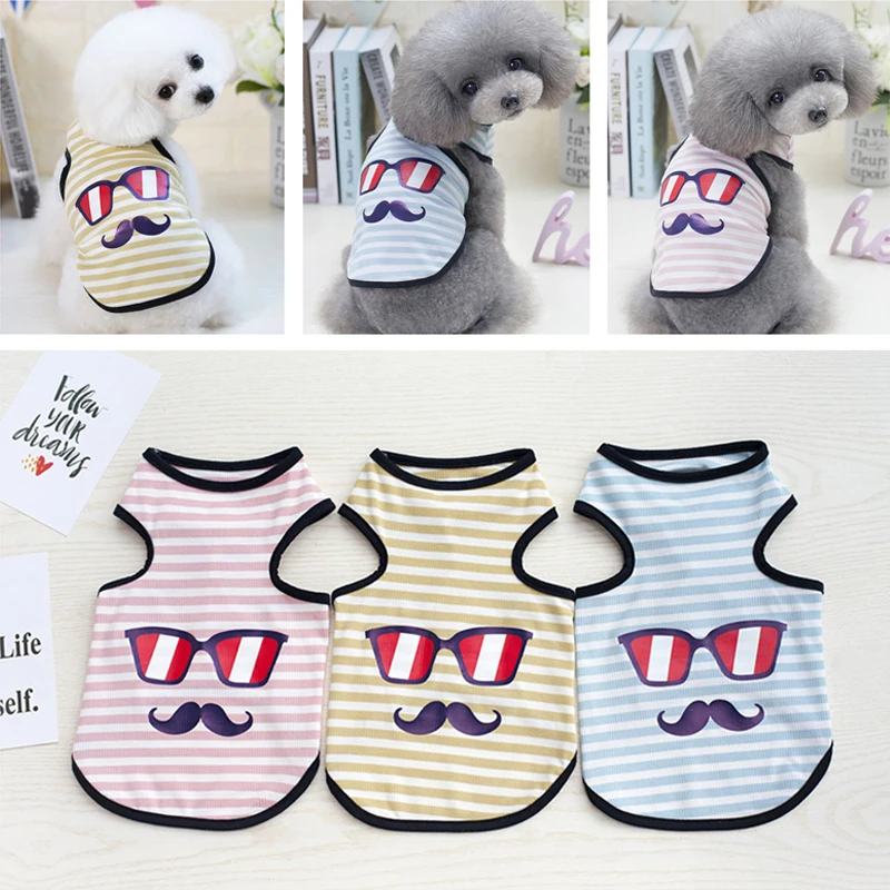 

Clothes for Dog Summer Vest Pet Dog Clothes For Small Dogs Clothing Chihuahua Cotton Puppy Shirts T-shirt Pet Vests Costumes 30