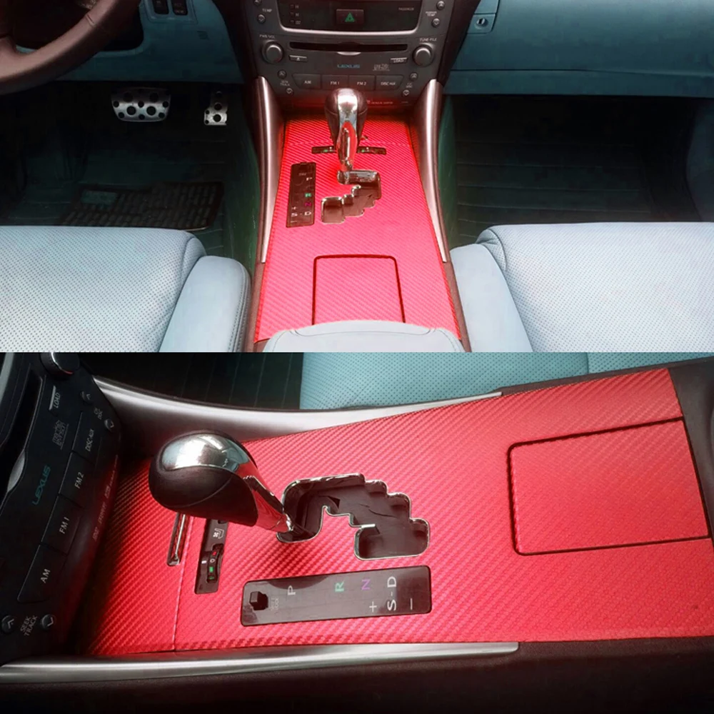 Для Lexus IS250 IS300 2006-2012 внутренняя Центральная панель управления дверная ручка наклейки из углеродного волокна наклейки для автомобиля аксессуары для укладки