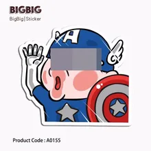 

U.S.A Blame Captain Sticker Comic Cartoon Cute Waterproof Toy Laptop Mobile Phone Skateboard Guitar Suitcase A0155 Sticker xf30