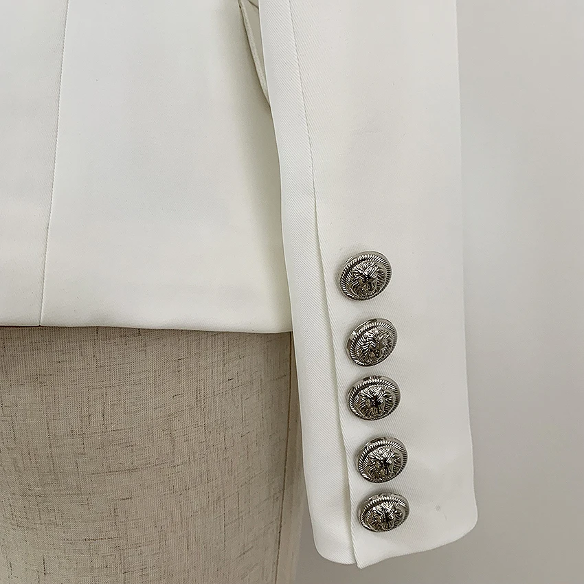 Высококачественный новейший дизайнерский Блейзер Женский однокнопочный цветной цепной блок украшенный Блейзер Куртка