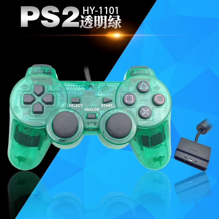 Проводной джойстик для Sony PS2 контроллер Mando PS1/PS2 plasystation двойной виброудар
