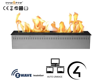 

on sale 48 inch linear fireplace electronic ethanol burner with remote control