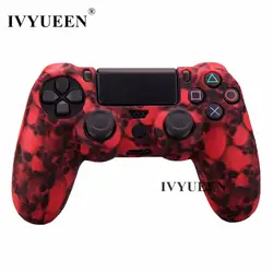 Ivyueen 9 Цвета Красный Череп силиконовый чехол для Игровые приставки 4 PS4 DS4 Pro Slim контроллер палочки Захваты шапки для Dualshock 4