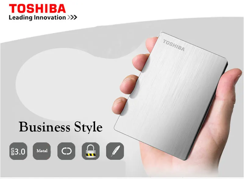 Original Toshiba HDD 2TB 1TB 2.5" External Hard Drive USB3.0 Slim Aluminum Alloy Shell Portable HDD External Disk Harddisk the best external hard disk brand