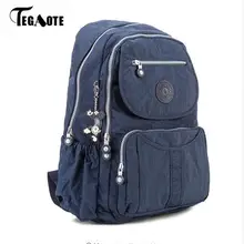 TEGAOTE, школьный рюкзак для девочки-подростка, Mochila Feminina Escolar, женские рюкзаки, сумка, нейлон, Повседневный, Travevl, рюкзак для ноутбука, Femal