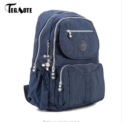 

TEGAOTE School Backpack For Teenage Girl Mochila Feminina Escolar Women Backpacks Bag Nylon Casual Travevl Laptop Bagpack Femal