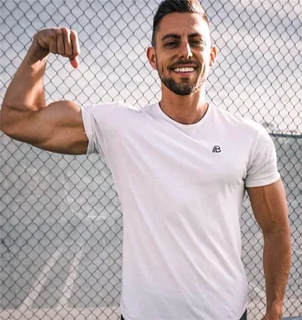 

Sport Shirts Men Dry Fit Running Shirts Short Sleeve Basketball Jersey Mens Fitness Gym Shirts Running T-shirt Tops Men Shirt
