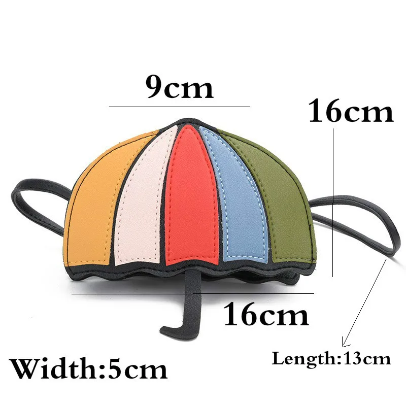 Сумка на плечо из искусственной кожи для маленьких девочек, мини-зонтик от дождя сумки через плечо, сумка-мессенджер, сумка-портфель