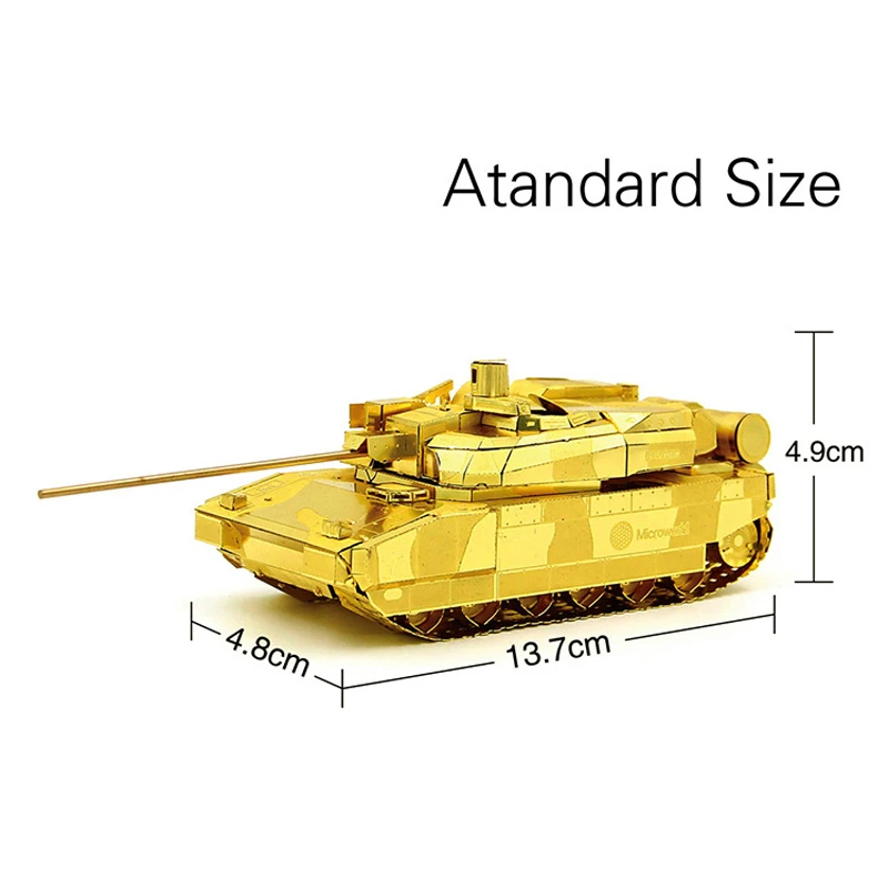Leclerc основной боевой танк MBT модель DIY лазерная резка головоломка 3D нано