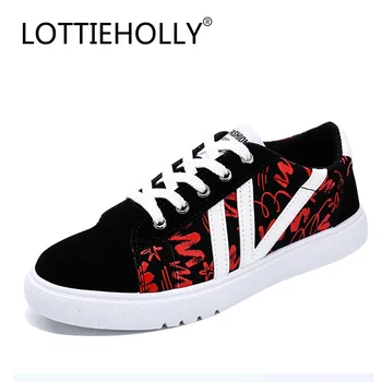 

LOTTIEHOLLY Brand Chaussure Homme Spring Men Casual Shoes New Fashion Lace-up Flat Shoes Soft Comfort Sneakers Male Black#MS2057