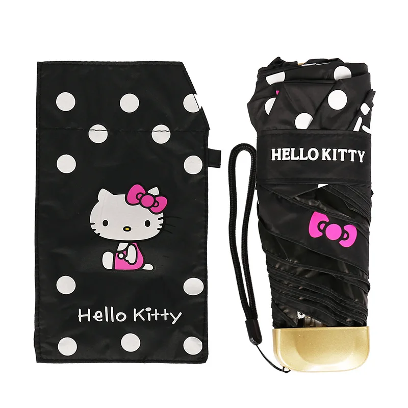 Мультфильм hello kitty зонтик дети аниме девочка милый складной зонтик студенческий женский маленький светильник Paraplu 50ys141 - Цвет: Style1