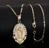 Nuevo  Pendant Necklace Christian Jewelry Collier Cubic-Zircon Holy Dainty Religion Virgin-Mary wGK6Vxja