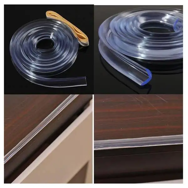 1m Soft Silicone Table Corner Protector Guards Edge Strip Baby Child Kids Safety, 2/5/6Pcs