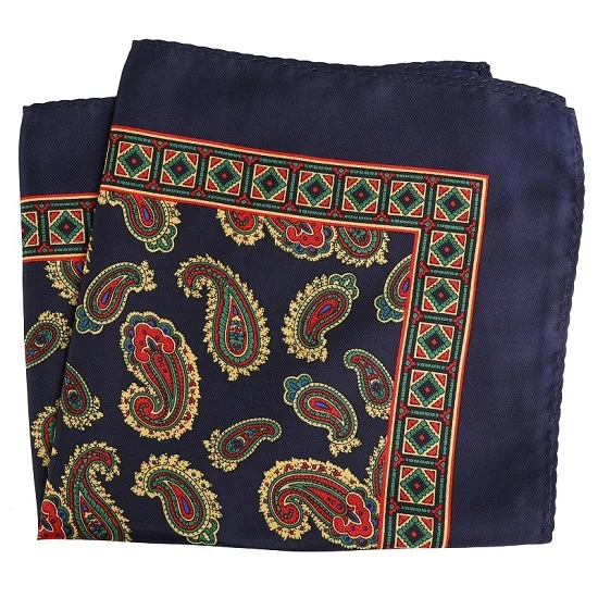 PH030 Pocket Square Портной Смит Роскошные 33X33 см большой платок Пейсли Цветочный горошек карманные квадраты из микрофибры трафаретной печати мужские носовые платки - Цвет: PH030 Pocket Square