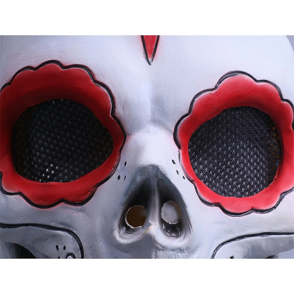 Day of the Dead Mask Cosplay Fancy Dress Halloween Mask Skull Horror Scary Mask (14)